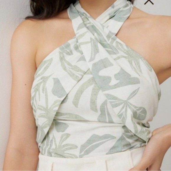 Love, Bonito Wrap Halter Tank Top - Picture 1 of 10